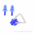 Cómodo tapón para los oídos de silicona para bañarse a prueba de agua